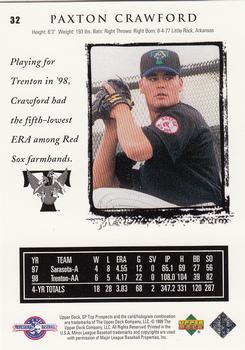 1999 SP Top Prospects #32 Paxton Crawford Back
