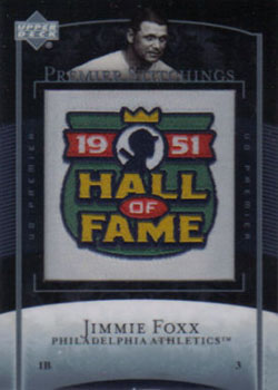 2007 Upper Deck Premier - Premier Stitchings #PS-26 Jimmie Foxx Front