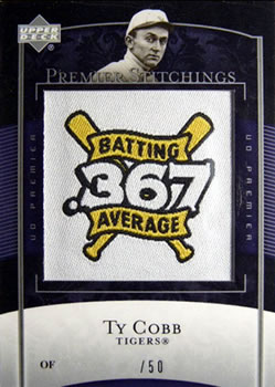 2007 Upper Deck Premier - Premier Stitchings #PS-5 Ty Cobb Front