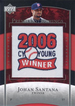 2007 Upper Deck Premier - Premier Stitchings #PS-71 Johan Santana Front
