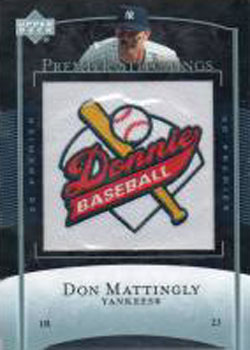 2007 Upper Deck Premier - Premier Stitchings #PS-80 Don Mattingly Front