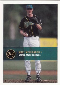 2000 Just #158 Matt McClendon Front