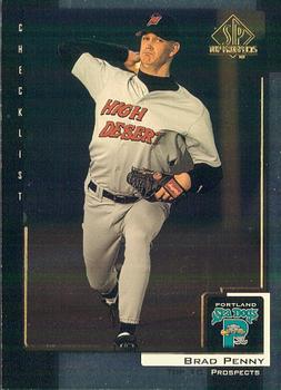 2000 SP Top Prospects #2 Brad Penny Front