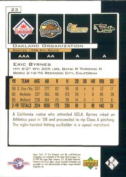 2000 SP Top Prospects #23 Eric Byrnes Back