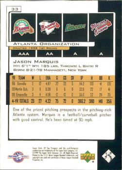 2000 SP Top Prospects #33 Jason Marquis Back