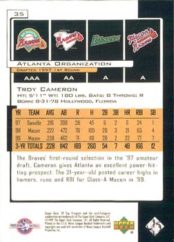 2000 SP Top Prospects #35 Troy Cameron Back