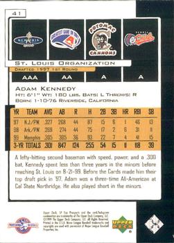 2000 SP Top Prospects #41 Adam Kennedy Back