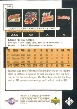 2000 SP Top Prospects #68 Mike Edwards Back