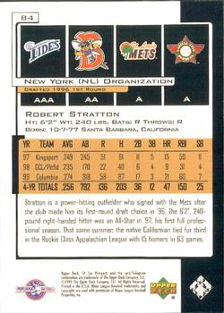2000 SP Top Prospects #84 Robert Stratton Back