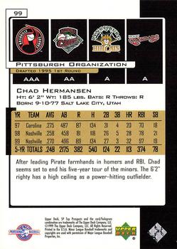 2000 SP Top Prospects #99 Chad Hermansen Back