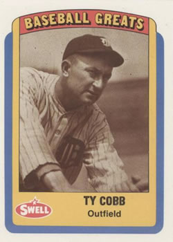 1990 Swell Baseball Greats #15 Ty Cobb Front