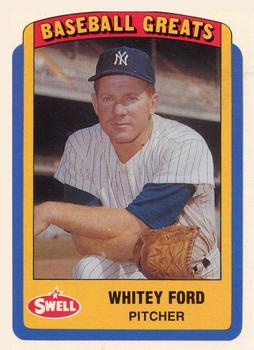 1990 Swell Baseball Greats #8 Whitey Ford Front