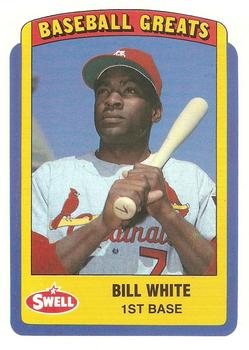 1990 Swell Baseball Greats #9 Bill White Front