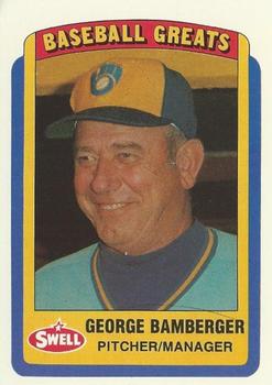 1990 Swell Baseball Greats #23 George Bamberger Front