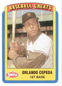 1990 Swell Baseball Greats #28 Orlando Cepeda Front