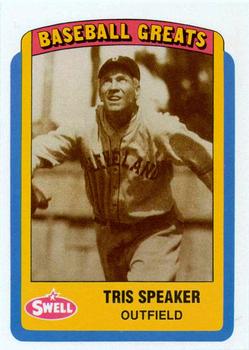 1990 Swell Baseball Greats #45 Tris Speaker Front