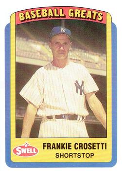 1990 Swell Baseball Greats #48 Frankie Crosetti Front
