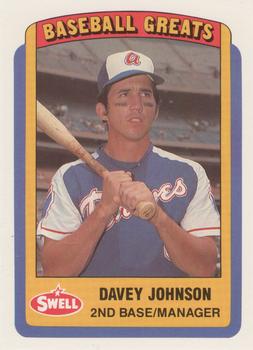 1990 Swell Baseball Greats #61 Davey Johnson Front