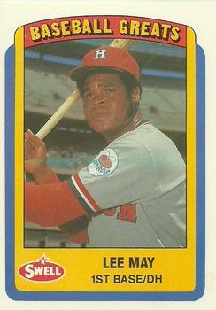 1990 Swell Baseball Greats #67 Lee May Front