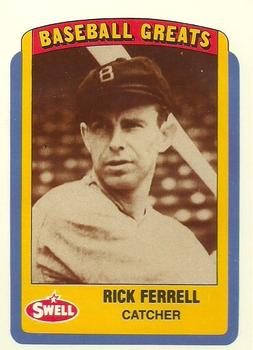 1990 Swell Baseball Greats #86 Rick Ferrell Front