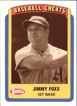 1990 Swell Baseball Greats #101 Jimmy Foxx Front