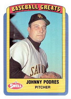1990 Swell Baseball Greats #104 Johnny Podres Front