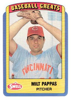 1990 Swell Baseball Greats #107 Milt Pappas Front