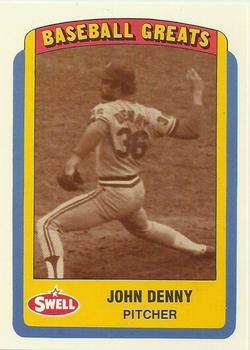 1990 Swell Baseball Greats #116 John Denny Front
