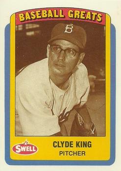 1990 Swell Baseball Greats #117 Clyde King Front