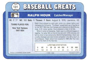 1990 Swell Baseball Greats #131 Ralph Houk Back