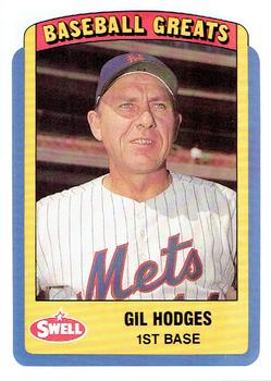 1990 Swell Baseball Greats #132 Gil Hodges Front