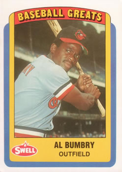 1990 Swell Baseball Greats #29 Al Bumbry Front