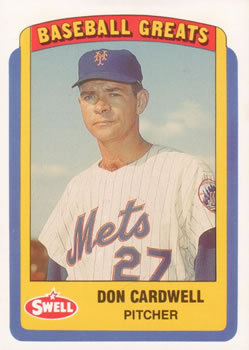 1990 Swell Baseball Greats #72 Don Cardwell Front