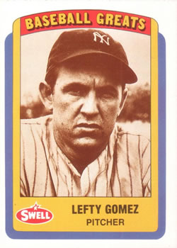 1990 Swell Baseball Greats #84 Lefty Gomez Front