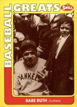1991 Swell Baseball Greats #124 Babe Ruth Front