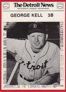 1981 Detroit News Detroit Tigers #10 George Kell Front