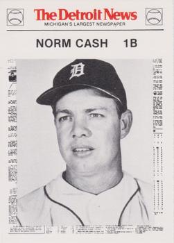 1981 Detroit News Detroit Tigers #73 Norm Cash Front