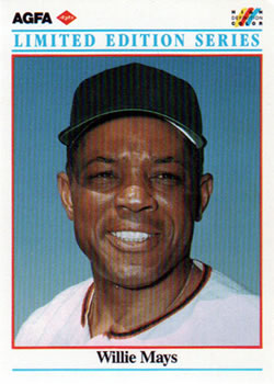 1990 AGFA #1 Willie Mays Front