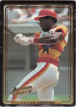 1993 Action Packed All-Star Gallery Series I #29 Cesar Cedeno Front