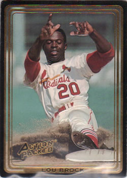 1993 Action Packed All-Star Gallery Series I #2 Lou Brock Front