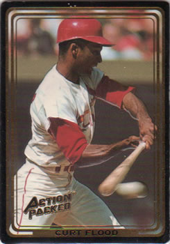 1993 Action Packed All-Star Gallery Series I #72 Curt Flood Front