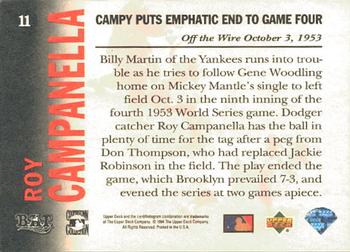 1994 Upper Deck All-Time Heroes #11 Roy Campanella Back