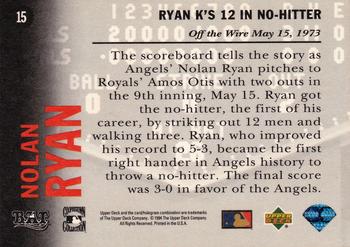 1994 Upper Deck All-Time Heroes #15 Nolan Ryan Back