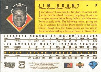 1994 Upper Deck All-Time Heroes #31 Jim Grant Back