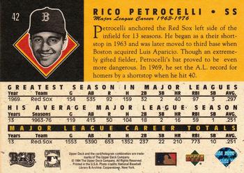 1994 Upper Deck All-Time Heroes #42 Rico Petrocelli Back