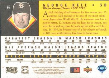 1994 Upper Deck All-Time Heroes #96 George Kell Back