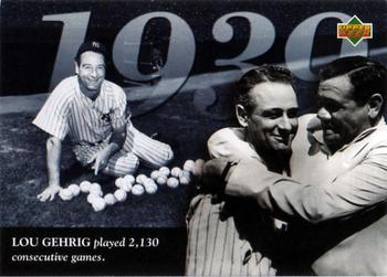 1994 Upper Deck All-Time Heroes #112 Lou Gehrig Front