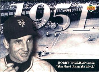 1994 Upper Deck All-Time Heroes #115 Bobby Thomson Front