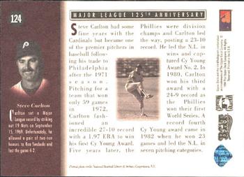 1994 Upper Deck All-Time Heroes #124 Steve Carlton Back