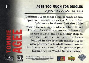 1994 Upper Deck All-Time Heroes #6 Tommie Agee Back